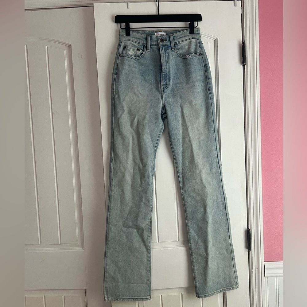 Pistola Light Wash Straight Leg Jeans Size 26 Excellent Condition
